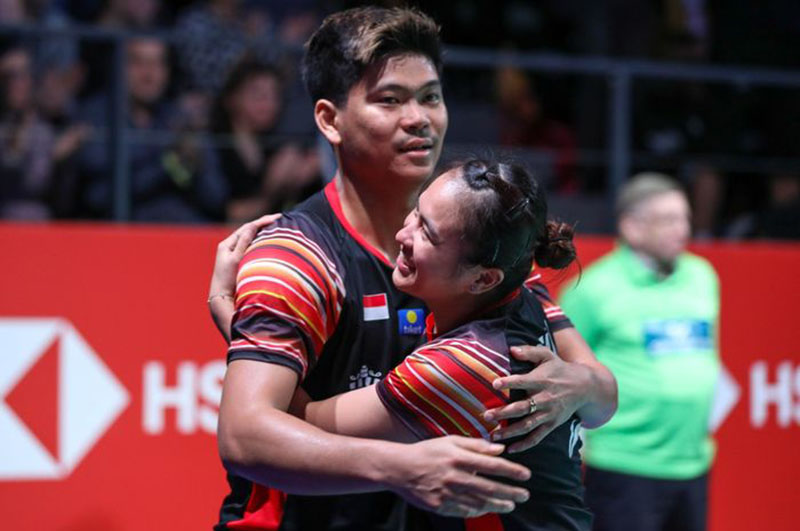 Praveen Jordan/Melati Daeva lolos ke final Hylo Open (Jerman Terbuka) 2021 usai menyingkirkan handa campuran Thailand, Supak Jomkoh/Supissara Paewsampran di Saarlandhalle Saarbrucken, Ahad (7/11/2021) dini hari WIB.